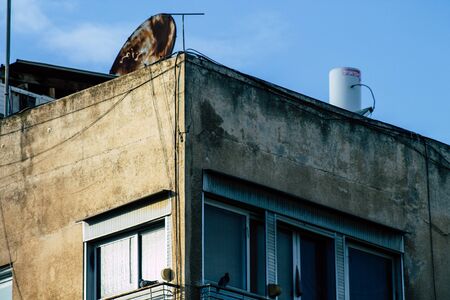 Tel Aviv Israel December 10, 2019  View of the facade of a modern building in the streets of Tel...