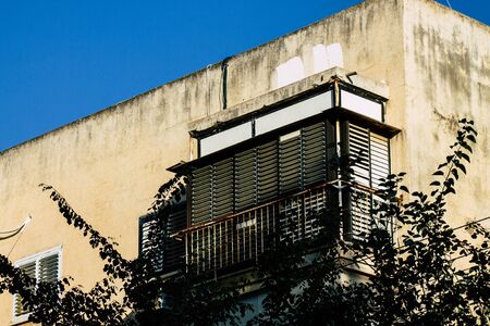 Tel Aviv Israel December 10, 2019  View of the facade of a modern building in the streets of Tel...