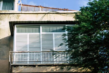Tel Aviv Israel December 10, 2019  View of the facade of a modern building in the streets of Tel...