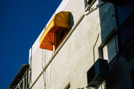 Tel Aviv Israel December 10, 2019  View of the facade of a modern building in the streets of Tel Aviv in the afternoonの写真素材