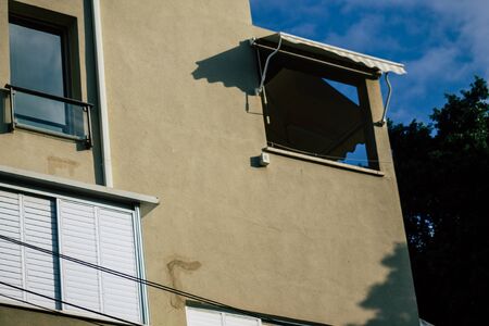 Tel Aviv Israel December 10, 2019  View of the facade of a modern building in the streets of Tel...
