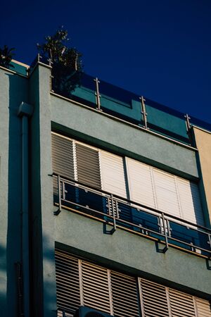 Tel Aviv Israel December 10, 2019  View of the facade of a modern building in the streets of Tel...