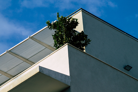 Tel Aviv Israel December 10, 2019  View of the facade of a modern building in the streets of Tel Aviv in the afternoonのeditorial素材