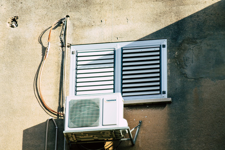 Tel Aviv Israel December 10, 2019  View of the facade of a modern building in the streets of Tel Aviv in the afternoonのeditorial素材