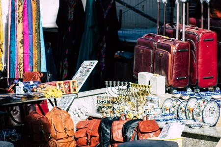 Palestinian Territory Bethlehem December 16, 2019 Closeup of decorative objects sold in a shop in...