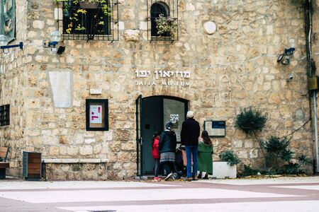 Tel Aviv Israel December 25, 2019 View of the architecture of Jaffa, the southern and oldest part of Tel Aviv in the afternoonの写真素材