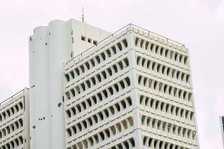 Tel Aviv Israel December 25, 2019 View of modern building in the streets of Tel Aviv in the...