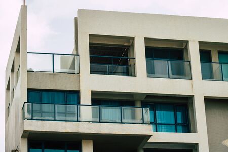 Tel Aviv Israel December 25, 2019 View of modern building in the streets of Tel Aviv in the...