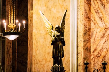 Tel Aviv Israel December 25, 2019 View of st Peter's church located in Jaffa, the southern and oldest Christian church of Tel Aviv in the afternoonの写真素材