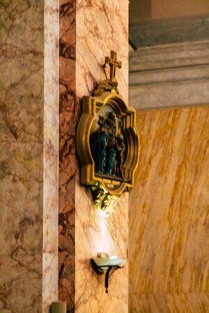 Tel Aviv Israel December 25, 2019 View of st Peter's church located in Jaffa, the southern and oldest Christian church of Tel Aviv in the afternoonのeditorial素材