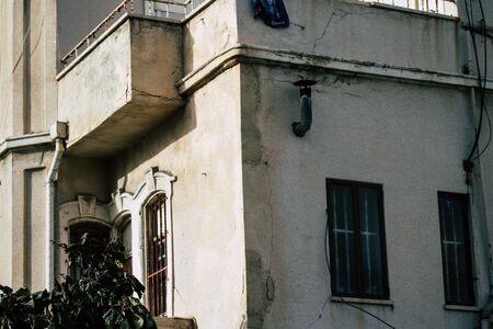 Tel Aviv Israel December 30, 2019 View of the facade of a modern building in the streets of Tel Aviv in the afternoonの写真素材
