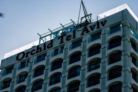 Tel Aviv Israel January 06, 2020 View of modern building in the streets of Tel Aviv in the afternoon