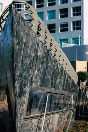 Tel Aviv Israel January 11, 2020 View of a monument commemorating the arrival of the first Jewish immigrants to the land of Israelの写真素材