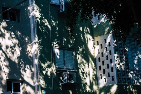 Tel Aviv Israel January 13, 2020 View of modern building in the streets of Tel Aviv in the afternoonの写真素材