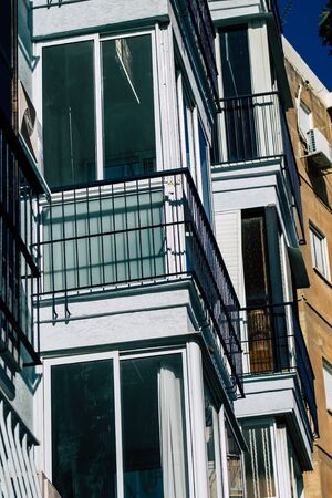 Tel Aviv Israel January 23, 2020 View of the facade of a modern building in the streets of Tel Aviv in the afternoonの写真素材