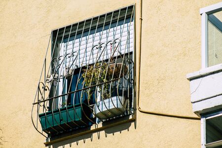 Tel Aviv Israel January 23, 2020 View of the facade of a modern building in the streets of Tel Aviv...