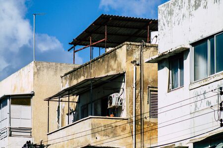 Tel Aviv Israel January 23, 2020 View of the facade of a modern building in the streets of Tel Aviv...