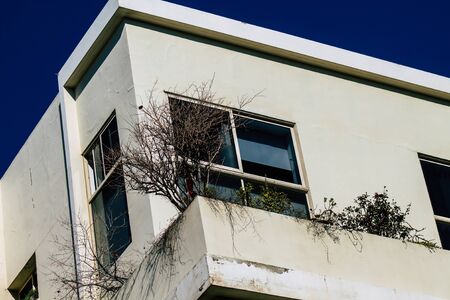 Tel Aviv Israel January 26, 2020 View of the facade of a modern building in the streets of Tel Aviv...