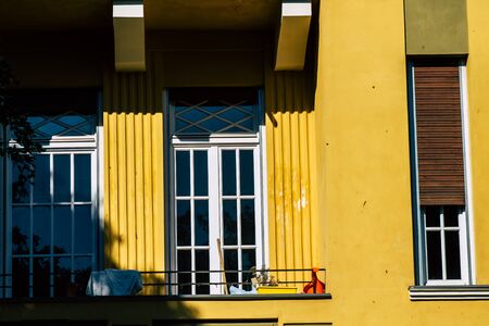 Tel Aviv Israel February 20, 2020 View of the facade of a modern buildings in the streets of Tel Aviv in the afternoonのeditorial素材