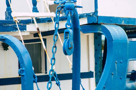 Limassol Cyprus March 13, 2020 View of boats moored in the marina of Limassol in the afternoonの写真素材