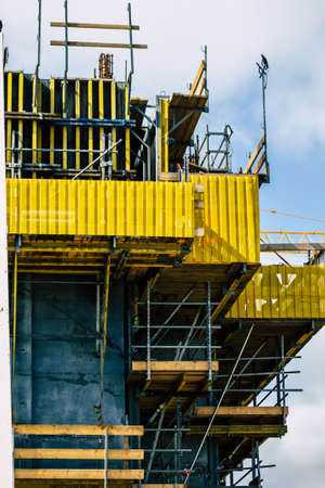 Limassol Cyprus March 16, 2020 View of a new building in construction in the city of Limassol