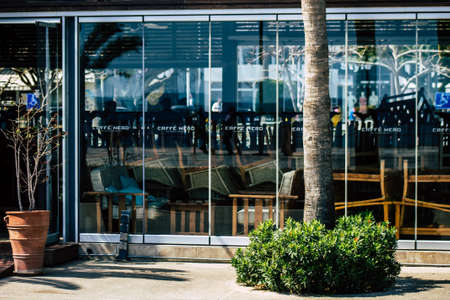 Limassol Cyprus March 16, 2020 View of some establishments closed to the public by the government...