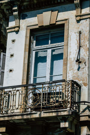 Limassol Cyprus March 16, 2020 View of a facade of a building in the streets of Limassol in the afternoonのeditorial素材