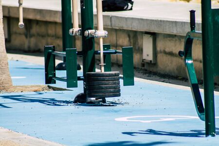 Limassol Cyprus March 20, 2020 View of public sports facilities without anyone due to the epidemic of Coronavirus in the city of Limassolの写真素材