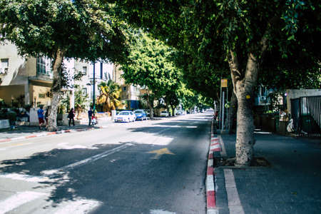 Tel Aviv Israel March 31, 2020 View of empty streets of Tel Aviv during of the quarantine of the population to prevent the spread of coronavirusのeditorial素材