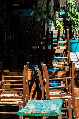 Limassol Cyprus April 01, 2020 View of empty streets of Limassol during the quarantine of the population to prevent the spread of coronavirus in Cyprus islandの写真素材
