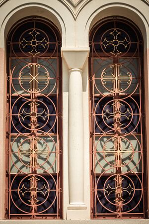 Limassol Cyprus  View of a Orthodox church in the city of Limassol in the afternoonの写真素材