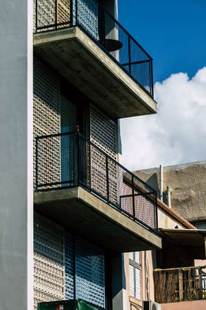 Tel Aviv Israel February 20, 2020 View of the facade of a modern buildings in the streets of Tel...