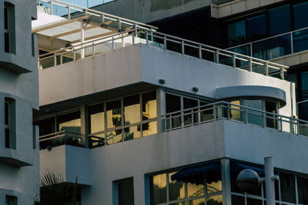 Tel Aviv Israel January 14, 2020 View of modern building in the streets of Tel Aviv in the afternoon
