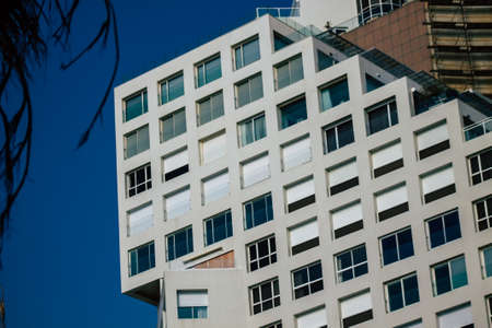 Tel Aviv Israel January 14, 2020 View of modern building in the streets of Tel Aviv in the afternoon