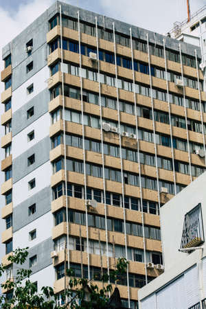 Tel Aviv Israel June 13, 2019 View of traditional building in the streets of Tel Aviv in the afternoonのeditorial素材