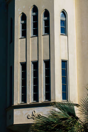 Tel Aviv Israel February 20, 2020 View of the facade of a modern buildings in the streets of Tel...