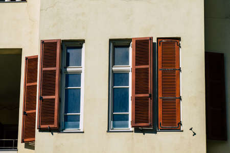 Tel Aviv Israel February 20, 2020 View of the facade of a modern buildings in the streets of Tel Aviv in the afternoonのeditorial素材