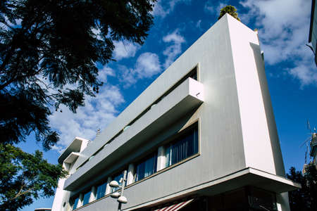 Tel Aviv Israel December 02, 2019  View of a modern building in the streets of Tel Aviv in the...