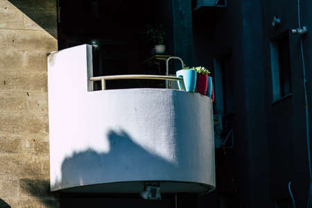 Tel Aviv Israel January 23, 2020 View of the facade of a modern building in the streets of Tel Aviv in the afternoonのeditorial素材