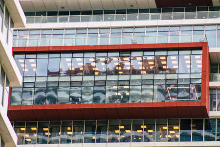Ramat Gan, Israel January 08, 2020 View a new building located in the city of Ramat Gan part of the Tel Aviv metropolitan area in winterのeditorial素材