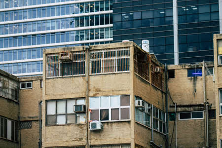 Tel Aviv Israel January 13, 2020 View of modern building in the streets of Tel Aviv in the afternoonのeditorial素材