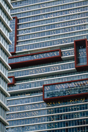 Ramat Gan, Israel January 08, 2020 View a new building located in the city of Ramat Gan part of the Tel Aviv metropolitan area in winterのeditorial素材