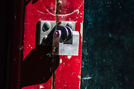 Limassol Cyprus May 05, 2020 Closeup of the facade of a building in the streets of Limassol in the afternoonのeditorial素材