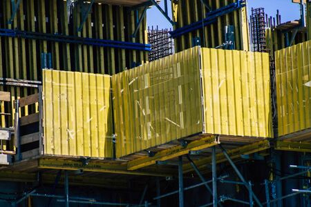 Limassol Cyprus May 10, 2020 View of a new building in construction in the city of Limassol in Cyprus islandの写真素材