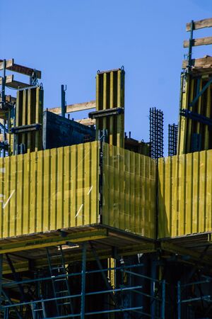 Limassol Cyprus May 10, 2020 View of a new building in construction in the city of Limassol in Cyprus islandの写真素材
