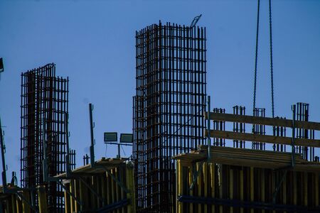 Limassol Cyprus May 10, 2020 View of a new building in construction in the city of Limassol in...