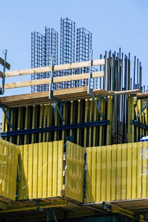 Limassol Cyprus May 10, 2020 View of a new building in construction in the city of Limassol in Cyprus islandの写真素材