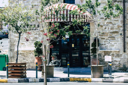 Limassol Cyprus May 10, 2020 View of a store located at 28 October avenue in Limassol, Cyprus islandのeditorial素材