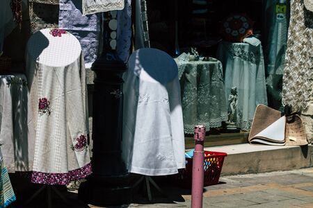 Limassol Cyprus May 14, 2020 Closeup of decorative objects sold in a souvenir shop in Limassol, Cyprus islandの写真素材