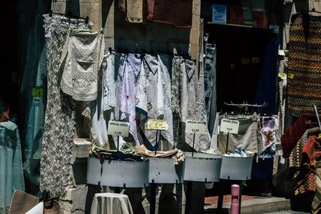 Limassol Cyprus May 14, 2020 Closeup of decorative objects sold in a souvenir shop in Limassol, Cyprus islandの写真素材